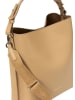 Marc O'Polo Leder-Schultertasche in Beige - (B)26 x (H)33 x (T)12 cm