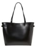 Marc O'Polo Leder-Shopper in Schwarz - (B)43 x (H)28 x (T)15 cm