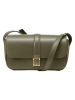 Marc O'Polo Skórzana torebka w kolorze oliwkowym - 23 x 15 x 8 cm