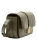 Marc O'Polo Leder-Umhängetasche in Oliv - (B)23 x (H)15 x (T)8 cm