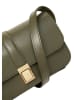 Marc O'Polo Leder-Umhängetasche in Oliv - (B)23 x (H)15 x (T)8 cm