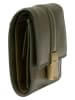 Marc O'Polo Leder-Geldbörse in Oliv - (B)10 x (H)10 x (T)2 cm