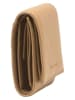 Marc O'Polo Leder-Geldbörse in Beige - (B)11 x (H)9,5 x (T)2,5 cm