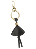 Marc O'Polo Leder-Schlüsselanhänger in Schwarz - (B)6 x (H)15 x (T)3 cm