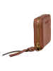 Marc O'Polo Leder-Geldbörse in Cognac - (B)10 x (H)7 x (T)2 cm
