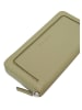 Marc O´Polo Leder-Geldbörse in Khaki - (B)20 x (H)10 x (T)2 cm
