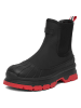 Hunter Gummistiefel in Schwarz/ Rot