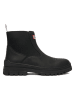 Hunter Leder-Chelsea-Boots in Schwarz