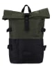 Hunter Rucksack in Khaki/ Schwarz - (B)28,5 x (H)46 x (T)16 cm