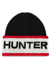 Hunter Mütze in Schwarz/ Creme/ Rot
