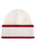 Hunter Mütze in Creme/ Rot/ Schwarz