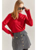Bianco Lucci Rollkragenpullover in Rot