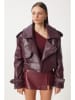 Happiness Istanbul Übergangsjacke in Bordeaux