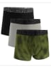 Under Armour 3er-Set: Funktionsboxershorts in Grün/ Grau/ Schwarz