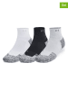 Under Armour Skarpety sportowe (3 pary) "Pro" w kolorze czarno-szaro-białym