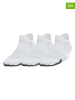 Under Armour 3er-Set: Funktionssocken "Breathe" in Weiß