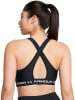 Under Armour Biustonosz sportowy "Crossback" w kolorze czarnym