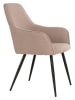 House Nordic 2-delige set: eetkamerstoelen "Harbo" beige - (B)57 x (H)87 x (D)65 cm