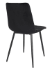 House Nordic 2-delige set: stoelen zwart - (B)44 x (H)86 x (D)55 cm