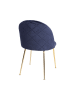 House Nordic 2-delige set: stoelen donkerblauw - (B)52 x (H)78 x (D)51 cm