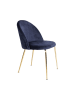 House Nordic 2-delige set: stoelen donkerblauw - (B)52 x (H)78 x (D)51 cm