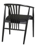 House Nordic Eetkamerstoel "Agustin" zwart - (B)54 x (H)78 x (D)57 cm