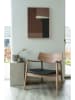 House Nordic Loungefauteuil "Olvera" beige/zwart - (B)68 x (H)72 cm