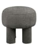 House Nordic Pouf "Canberra" in Grau - (H)43 x  Ø 43 cm