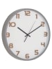 House Nordic Wanduhr "Greenwich" in Hellgrau - Ø 35 cm