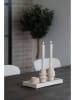 House Nordic Kaarshouder beige - (H)10 x Ø 7 cm
