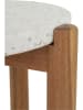 House Nordic Beistelltisch "Terracina" in Hellbraun/ Weiß - (H)46 x Ø 37 cm