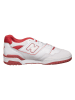 New Balance Leder-Sneakers "550" in Weiß/ Rot