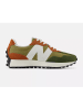 New Balance Leder-Sneakers "327" in Khaki/ Orange