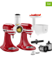 KitchenAid 3tlg. Set: Fleischwolf, Pürieraufsatz und Gemüseschneider "5KSM2FPPC" in Weiß
