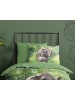 Good Morning Beddengoedset "Elephants" groen