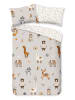 Good Morning Komplet pościeli "Woody" w kolorze jasnoszaro-białym