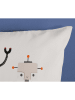 Good Morning Beddengoedset "Robo" wit/blauw