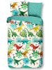 Good Morning Beddengoedset "Dinos" meerkleurig