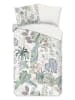 Good Morning Beddengoedset "Abel" wit/groen