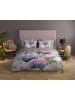 Good Morning Komplet pościeli "Julia" w kolorze jasnoszaro-niebiesko-jasnoróżowym