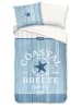 Good Morning Komplet pościeli "Breeze" w kolorze niebieskim