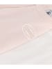 PETIT BATEAU 2er-Set: Unterhemden in Rosa/ Weiß