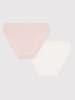 PETIT BATEAU 2-delige set: slips lichtroze/wit