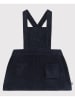 PETIT BATEAU Cord-Latzkleid in Dunkelblau