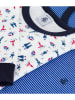 PETIT BATEAU 2-delige set: pyjama's wit/blauw