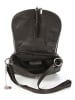 Mia Tomazzi Leder-Umhängetasche "Bausan" in Schwarz - (B)27 x (H)20 x (T)5 cm