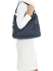 Mia Tomazzi Leder-Schultertasche in Dunkelblau - (B)35 x (H)29 x (T)12 cm