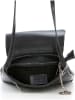 Mia Tomazzi Leren schoudertas "Ortica" zwart - (B)22 x (H)20 x (D)5 cm