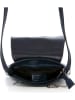 Mia Tomazzi Leder-Umhängetasche "Ortica" in Dunkelblau - (B)22 x (H)20 x (T)5 cm