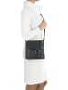 Mia Tomazzi Leder-Umhängetasche "Ortica" in Dunkelblau - (B)22 x (H)20 x (T)5 cm